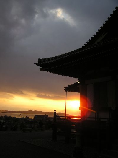 那古観音からの夕日